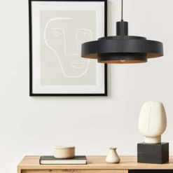 Anne Light & Home Hanglamp Flinter Zwart/Goud