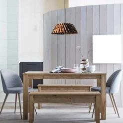 Anne Light & Home Hanglamp Maze Hout Ø46cm Naturel/Zwart Sale