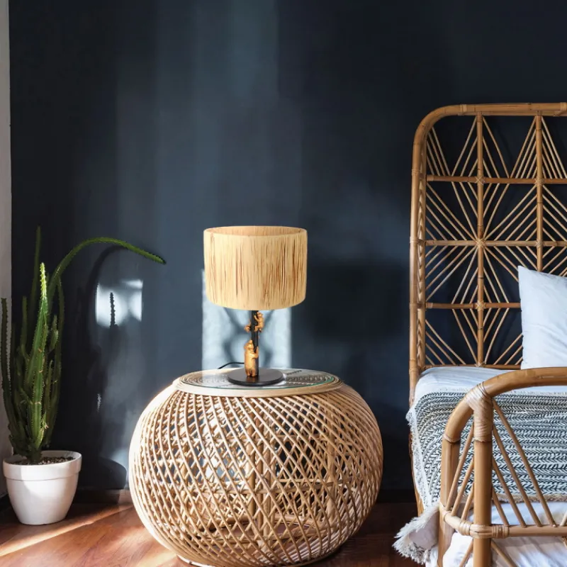 Anne Light & Home Tafellamp Animaux Beren Gras Naturel Lampenkap Gras Naturel Best