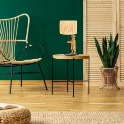 Anne Light & Home Tafellamp Animaux Stokstaartje Gras Naturel Lampenkap Gras Naturel Online