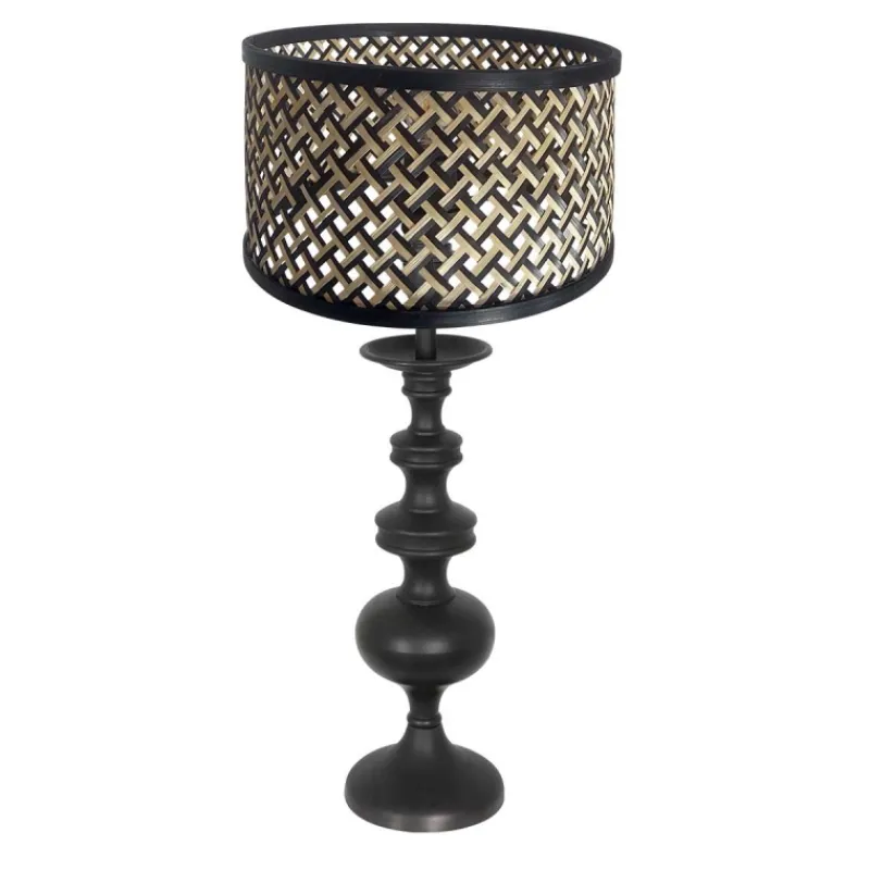 Anne Light & Home Tafellamp Lyons Kandelaar Bamboe Naturel/Zwart
