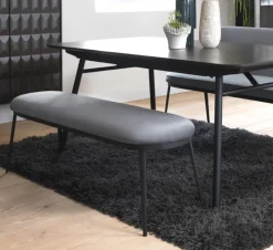 Giga Living Bankje Gain 140 cm Steel Grijs -