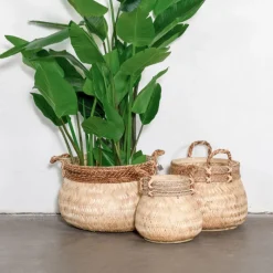 Giga Meubel Basket Bamboo Ø34cm Naturel Discount