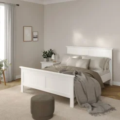 Giga Living Bed Paris Wit Met Lattenbodem 150x200cm -