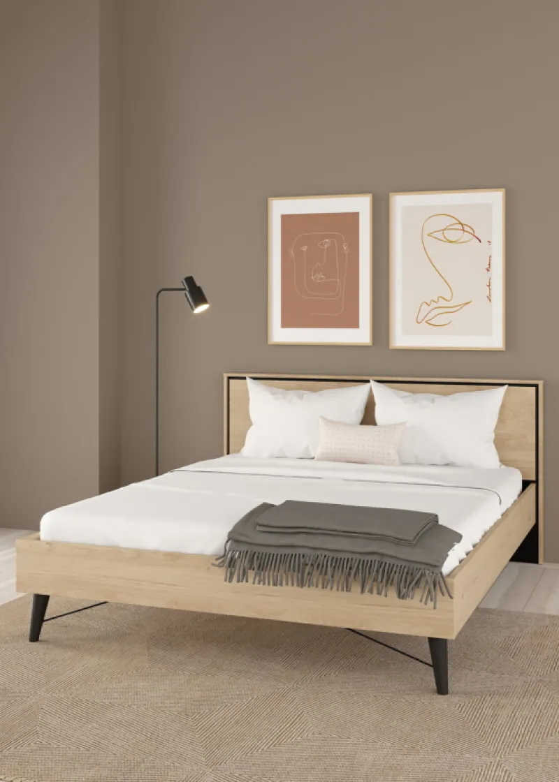 Giga Living Bed Ry Jackson Hickory 180x200cm -