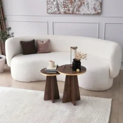Arabic House Bijzettafel Mushroom /Goud Set van 2