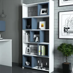 Arabic House Boekenkast Box Wit/Blauw Clearance