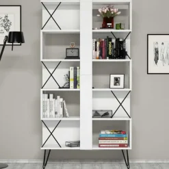 Arabic House Boekenkast Extra 167cm Wit Clearance