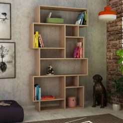 Arabic House Boekenkast Karmato Melamine Sonoma Eiken Naturel New