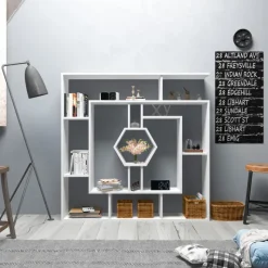 Arabic House Boekenkast Labrina Wit Clearance