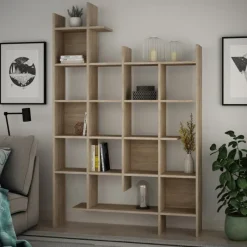 Arabic House Boekenkast Manco Melamine Eiken Naturel Discount