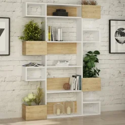 Arabic House Boekenkast Niho Melamine Eiken
