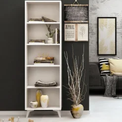 Arabic House Boekenkast Potena Wit 162cm