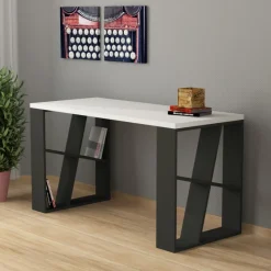 Arabic House Bureau Honey Wit/ 140cm Antraciet Best