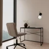 Giga Living Bureaustoel Amin Basel Lichtgrijs Bruin -