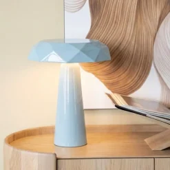 By-Boo Tafellamp Blocci Licht Blauw New