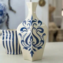 By-Boo Vaas Blu 1 Créme/Blauw Sale