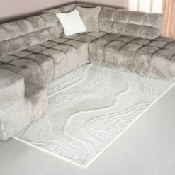 By-Boo Vloerkleed Soil Wol 190x290cm Off White New