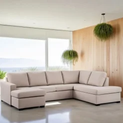 GM Chaise Longue Bank 3-Zits Inari Beige - Giga Meubel