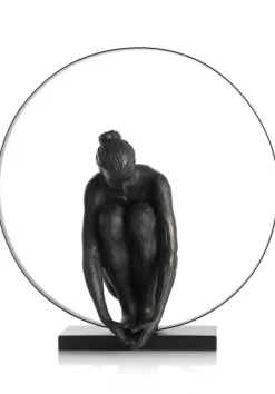 Coco Maison Beeld Circle Lady 54cm Zwart Hot