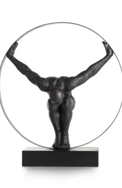Coco Maison Beeld Circle Man 58cm Zwart