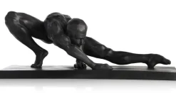 Coco Maison Beeld Stretching 19cm Zwart