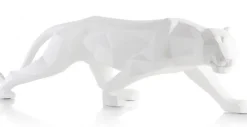 Coco Maison Beeld Walking Leo 23,5cm Wit Outlet