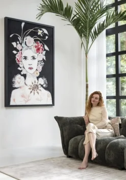 Coco Maison Schilderij Dior Flower 120x180cm