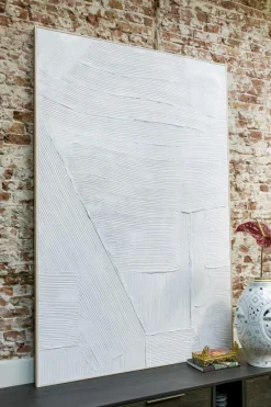Coco Maison Schilderij Master Strokes 120x180cm Wit Best