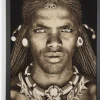Coco Maison Schilderij Samburu Warrior 75x125cm
