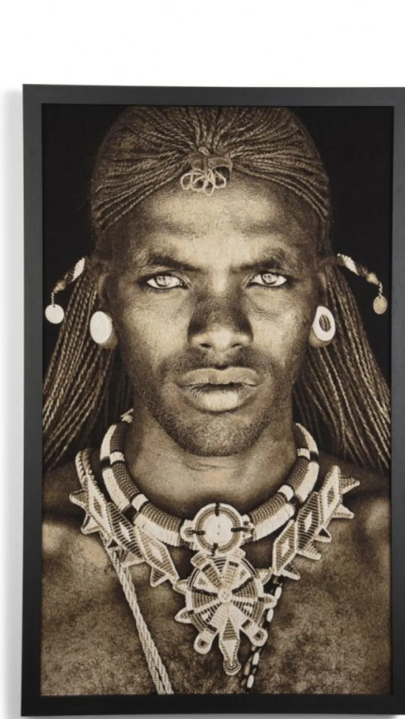 Coco Maison Schilderij Samburu Warrior 75x125cm
