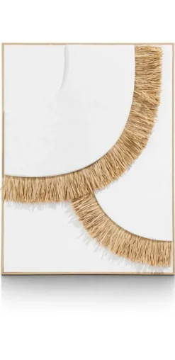 Coco Maison Wanddecoratie Frills 3D 60x80cm Wit