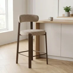 DÉJA Living DÉJA Barkruk Lagan /Walnoot Taupe Sale