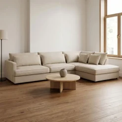 DÉJA Living DÉJA Hoekbank 4-zits Monroe Beige