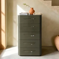 DÉJA Living DÉJA Ladekast Setra Glossy 105cm Kaki Groen Outlet