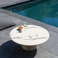 DÉJA Living DÉJA Loungetafel Flen Marmerlook Rond 90cm