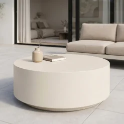 DÉJA Living DÉJA Outdoor Loungetafel Bergby Beige Rond 90cm