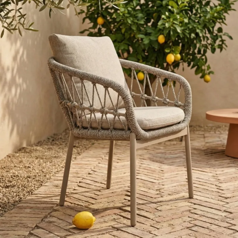DÉJA Living DÉJA Tuinstoel Zivia Taupe/Taupe New