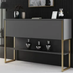 Arabic House Dressoir Luxe /Goud 120cm Antraciet Outlet