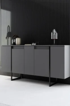 Arabic House Dressoir Luxe /Zwart 160cm Antraciet Discount