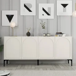 Arabic House Dressoir Lyon /Zwart 180cm Crème Sale