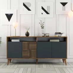 Arabic House Dressoir Milan Melamine 160cm Antraciet Outlet