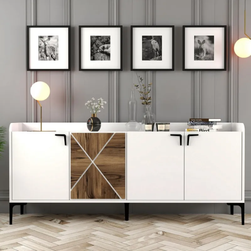 Arabic House Dressoir Venedik Wit/Walnoot Walnoot/Wit Sale