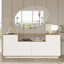 Arabic House Dressoir Fethiye Wit/Naturel 180cm