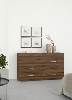 Giga Living Dubbele Ladekast Pepe Noten -