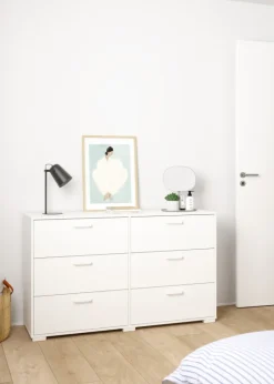 Giga Living Dubbele Ladekast Sofia - Wit