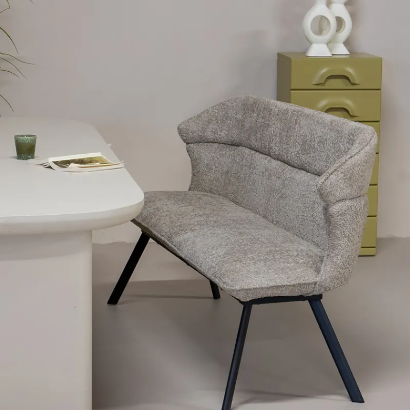 Giga Meubel Eetkamerbank Avery - Taupe New