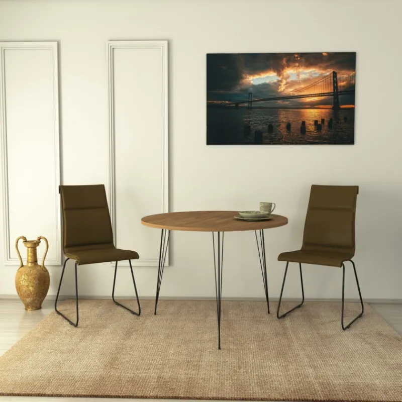 Arabic House Eetkamertafel Sandalf Melamine Caucasian Eiken Naturel