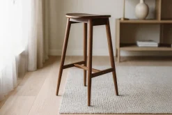 Fjôrd Barkruk Orust Rubberhout Mokka Sale