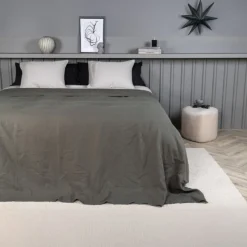 Fjôrd Dekbedovertrek Milo 250x180cm Lichtgrijs Clearance